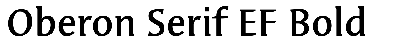 Oberon Serif EF Bold